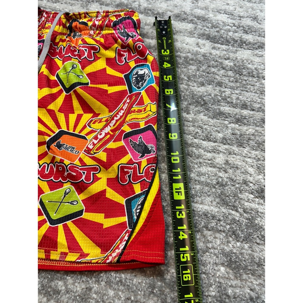 Flow Society Lacrosse Shorts Youth XS All Over Print Flowburst Graphic Athletic - Picture 6 of 8
